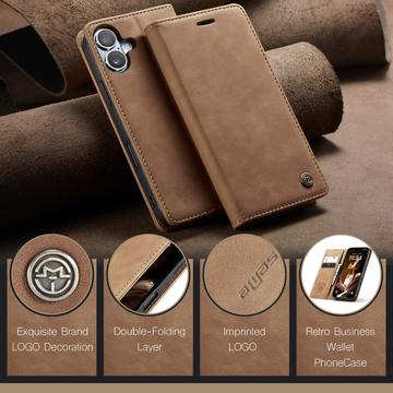 iPhone 17 Caseme 013 Series Pung - Brun