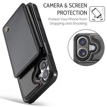 iPhone 17 Caseme C22-etui RFID-kortpung - Sort