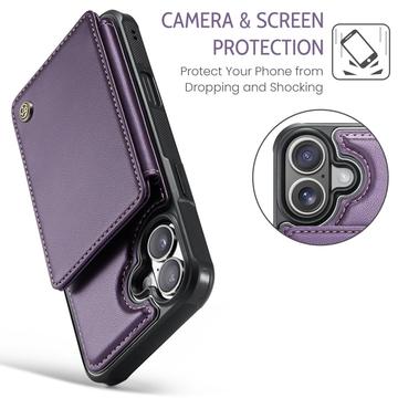 iPhone 17 Caseme C22-etui RFID-kortpung - lilla