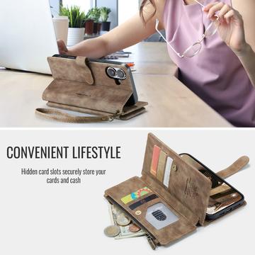 iPhone 17 Caseme C30 Multifunktionel Pung - Brun