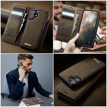 iPhone 17 Caseme C49 2-i-1 aftagelig pungetui - MagSafe-kompatibel, RFID - Kaffe