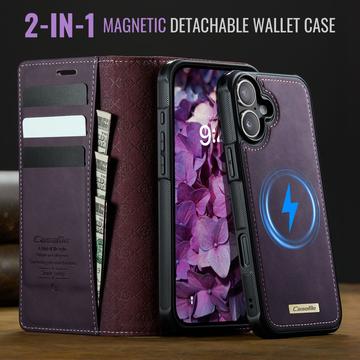iPhone 17 Caseme C49 2-i-1 aftagelig pungetui - MagSafe-kompatibel, RFID - Lilla