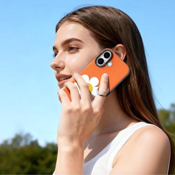 iPhone 17 Dux Ducis Luvy cover med fingerring/håndrem - Orange / Marguerit
