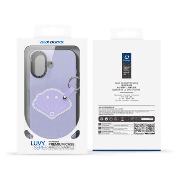 iPhone 17 Dux Ducis Luvy cover med fingerring/håndrem - Lilla / Skal