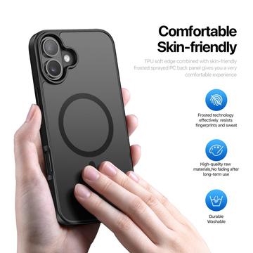 iPhone 17 Dux Ducis Yind Hybrid Cover - MagSafe-kompatibel - Sort