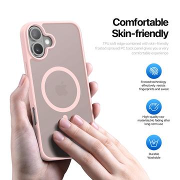 iPhone 17 Dux Ducis Yind Hybrid Cover - MagSafe-kompatibel - Lysepink