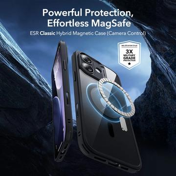 iPhone 17 ESR HaloLock MagSafe Classic Hybridsæt - Gennemsigtig sort
