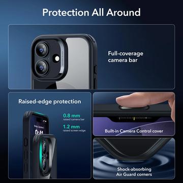 iPhone 17 ESR HaloLock MagSafe Classic Hybridsæt - Gennemsigtig sort