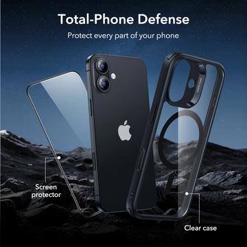 iPhone 17 ESR HaloLock MagSafe Classic Hybridsæt - Gennemsigtig sort