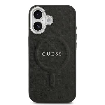 iPhone 17 Guess Saffiano Hybrid Cover - MagSafe Kompatibel - Sort
