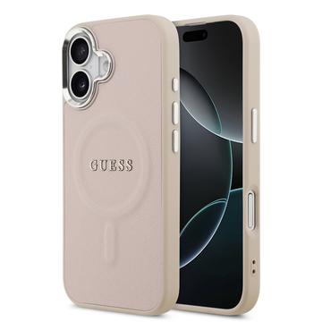 iPhone 17 Guess Saffiano Hybrid Cover - MagSafe Kompatibel - Pink