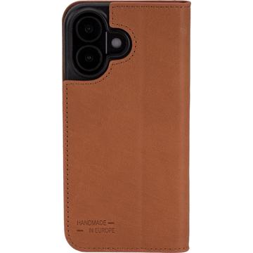 iPhone 17 JT Berlin BookCase Tegel Flip Lædercover - Cognac