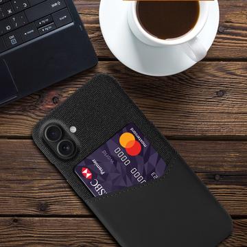 iPhone 17 KSQ Cover med Kortholder - Sort