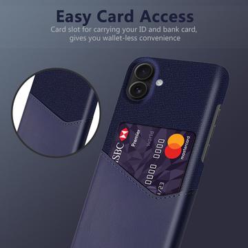 iPhone 17 KSQ Cover med Kortholder - Blå