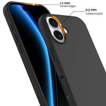 iPhone 17 Liquid Silikone Cover - MagSafe Kompatibel - Sort