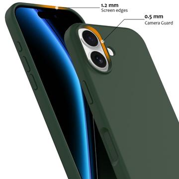 iPhone 17 Liquid Silikone Cover - MagSafe Kompatibel - Mørkegrøn