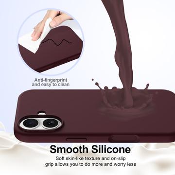 iPhone 17 Liquid Silikone Cover - MagSafe Kompatibel - Vinrød