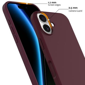 iPhone 17 Liquid Silikone Cover - MagSafe Kompatibel - Vinrød