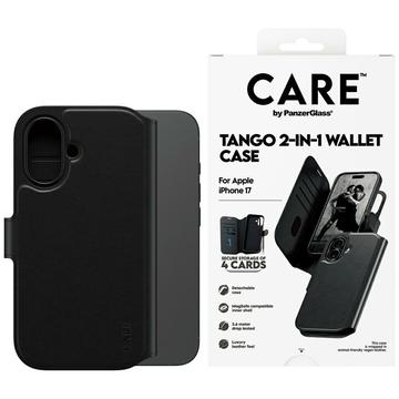 iPhone 17 PanzerGlass Care Tango 2-i-1 pungetui - MagSafe-kompatibel - Sort