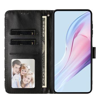 iPhone 17 Pung Etui med Prikket Mønster - Sort