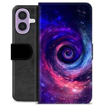 iPhone 17 Premium Flip Cover med Pung - Galakse