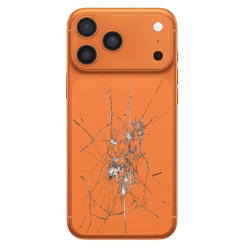 iPhone 17 Pro Bagcover Reparation - kun glasset - Orange