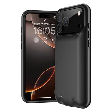 iPhone 17 Pro Backup Battericover - 6000mAh - Sort