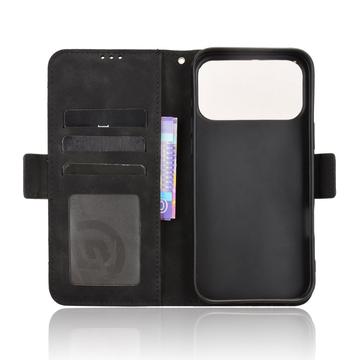 iPhone 17 Pro Kortholder Pung Etui - Sort