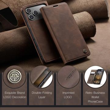iPhone 17 Pro Caseme 013 Series Pung - Kaffe