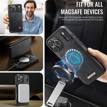 iPhone 17 Pro Caseme C49 2-i-1 aftagelig pungetui - MagSafe-kompatibel, RFID - Sort