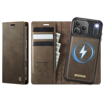 iPhone 17 Pro Caseme C49 2-i-1 aftagelig pungetui - MagSafe-kompatibel, RFID - Kaffe
