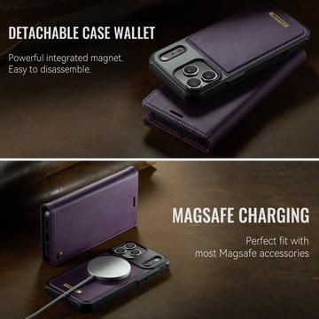 iPhone 17 Pro Caseme C49 2-i-1 aftagelig pungetui - MagSafe-kompatibel, RFID - Lilla