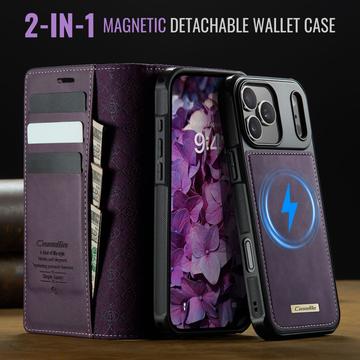 iPhone 17 Pro Caseme C49 2-i-1 aftagelig pungetui - MagSafe-kompatibel, RFID - Lilla