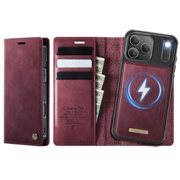 iPhone 17 Pro Caseme C49 2-i-1 aftagelig pungetui - MagSafe-kompatibel, RFID - Rød