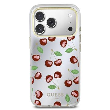 iPhone 17 Pro Guess Mirror Glitter Cherry Hybrid Cover - MagSafe-kompatibelt