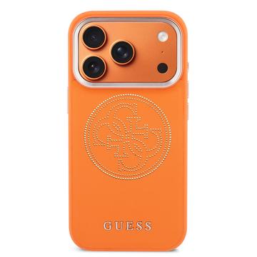 iPhone 17 Pro Guess Perforated 4G Logo Cover - MagSafe-kompatibelt - orange
