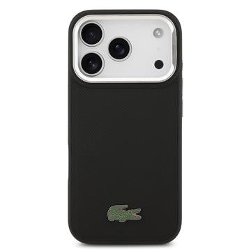 iPhone 17 Pro Lacoste Iconic Petit Pique Kamerastativ Cover - MagSafe-kompatibel - Sort