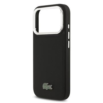 iPhone 17 Pro Lacoste Iconic Petit Pique Kamerastativ Cover - MagSafe-kompatibel - Sort