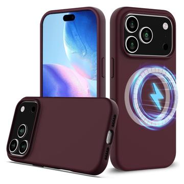iPhone 17 Pro Liquid Silikone Cover - MagSafe Kompatibel - Vinrød