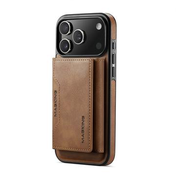 iPhone 17 Pro MagKing K2 MagSafe-etui med aftagelig pung - Brun