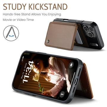 iPhone 17 Pro Max Caseme C22-etui RFID-kortpung - brun