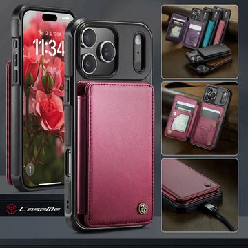 iPhone 17 Pro Max Caseme C22-etui RFID-kortpung - rød