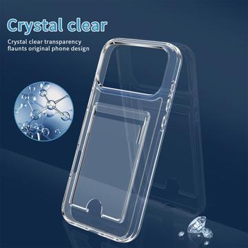 iPhone 17 Pro Max Gennemsigtigt Cover med Kortholder