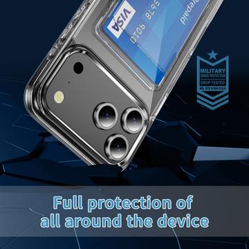 iPhone 17 Pro Max Gennemsigtigt Cover med Kortholder