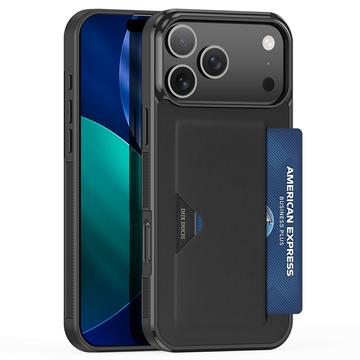 iPhone 17 Pro Max Dux Ducis Pocard Cover med kortholder - Sort