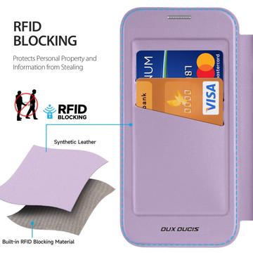 iPhone 17 Pro Max Dux Ducis Skin X Pro Magnetisk Flip Cover - Lilla