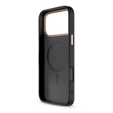 iPhone 17 Pro Max Guess 4G Strap Limited Edition Cover - MagSafe-kompatibel - Sort