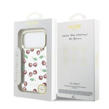 iPhone 17 Pro Max Guess Mirror Glitter Cherry Hybrid Cover - MagSafe-kompatibelt
