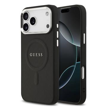 iPhone 17 Pro Max Guess Saffiano Hybrid Cover - MagSafe Kompatibel - Sort