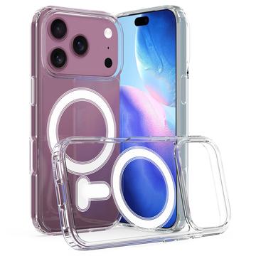 iPhone 17 Pro Max Hybrid Cover - MagSafe Kompatibel - Gennemsigtig